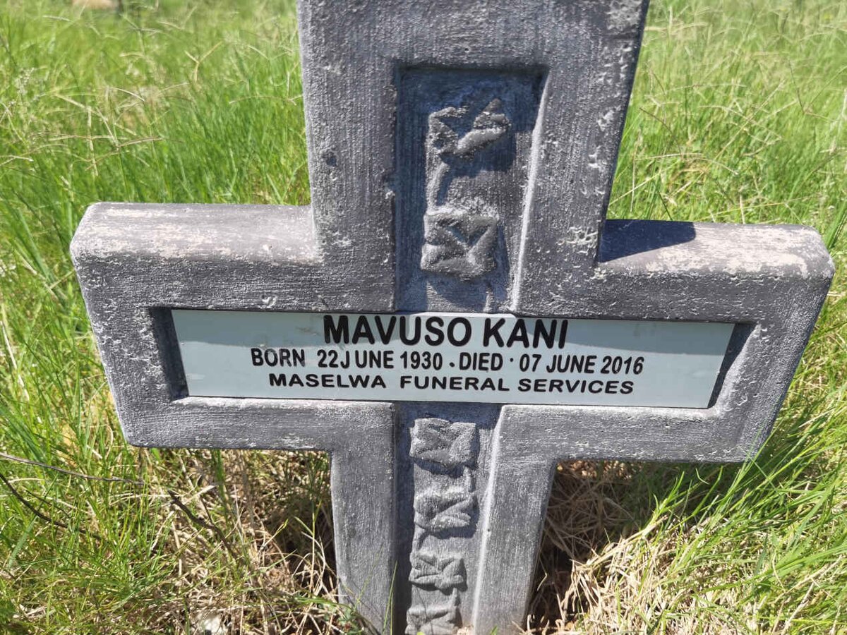 KANI Mavuso 1930-2016