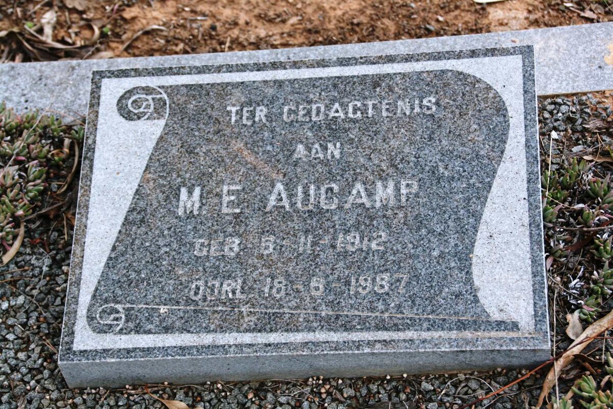 AUCAMP M.E. 1912-1987