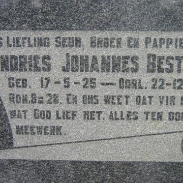 BESTER Andries Johannes 1925-1951