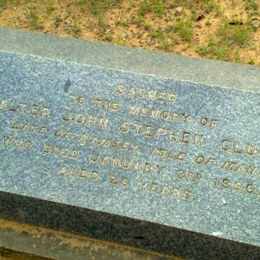 CLUCAS Walter John Stephen -1898