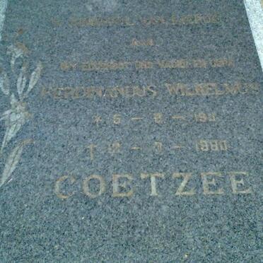 COETZEE Ferdinandus Wilhelmus 1911-1980