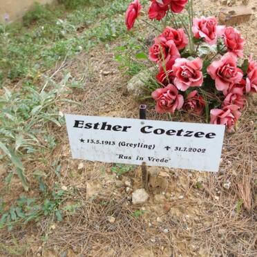 COETZEE Esther nee GREYLING 1913-2002