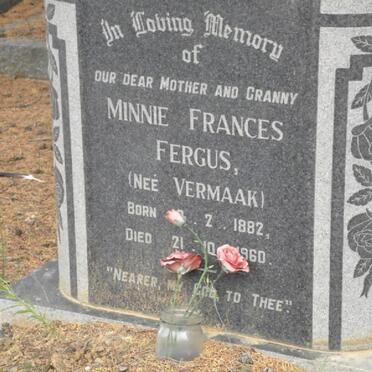 FERGUS Minnie Frances nee VERMAAK 1882-1960