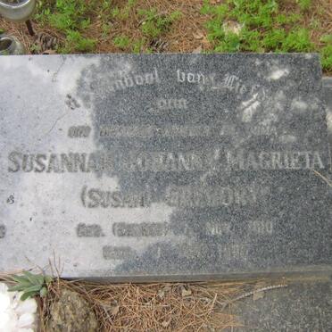 GREGORY Susanna Johanna Magrieta