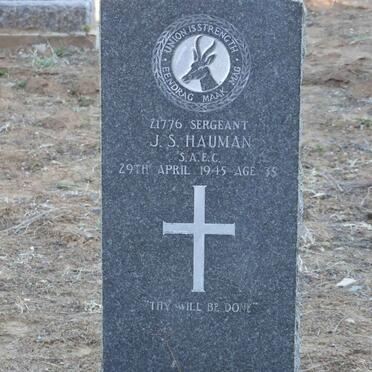 HAUMAN J.S. -1945  ::  HAUMAN Magdalena Catharina Roberts nee ALDRICH 1907-1984