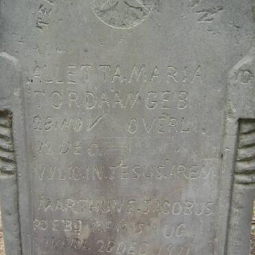 JORDAAN Marthuns Jacobus 1924-1924 :: JORDAAN Alletta Maria 1924-1924