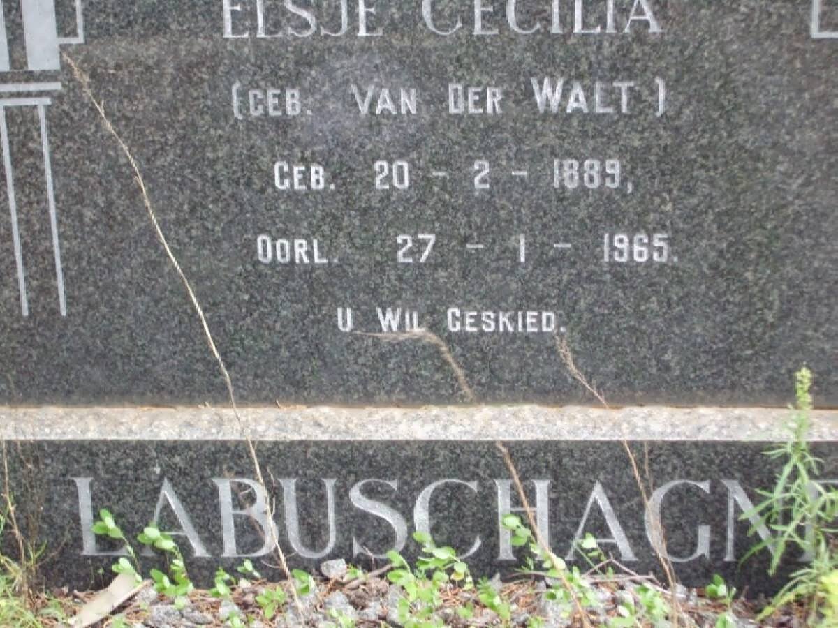 LABUSCHAGNE Elsje Cecilia nee VAN DER WALT 1889-1965