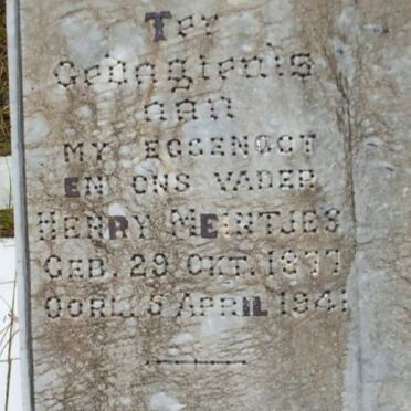 MEINTJES Henry 1877-1941