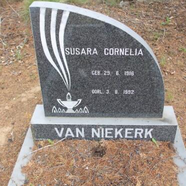 NIEKERK Susara Cornelia, van 1916-1992