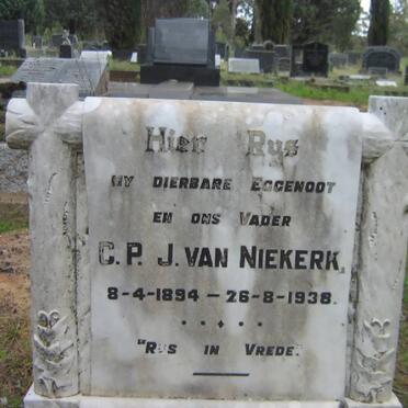 NIEKERK C.P.J., van 1894-1938