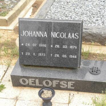 OELOFSE Nicolaas 1876-1948 &amp; Johanna 1886-1973