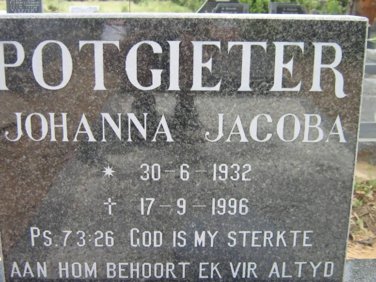 POTGIETER Johanna Jacoba 1932-1996