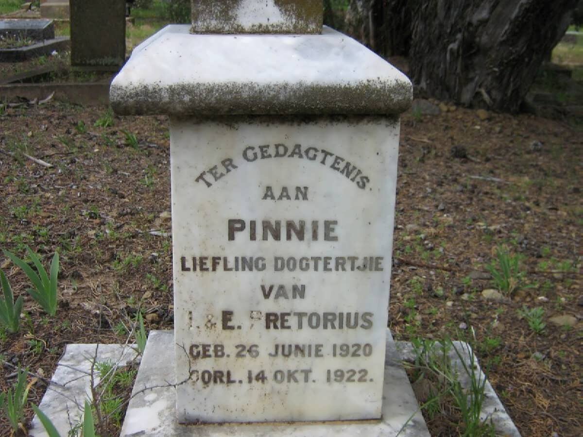 PRETORIUS Pinnie 1920-1922