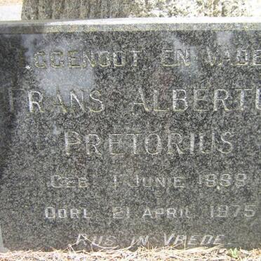 PRETORIUS Frans Albertus 1899-1975
