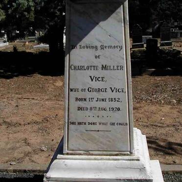 VICE Charlotte Miller 1852-1920