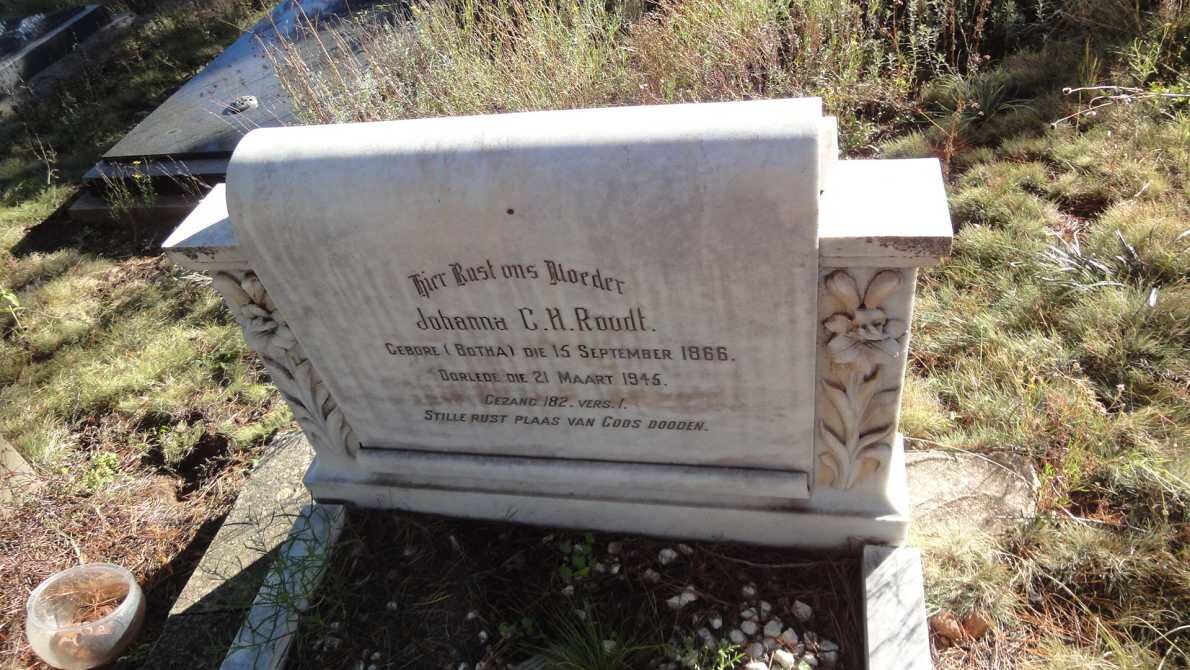 ROODT Johanna C.H. nee BOTHA 1866-1945