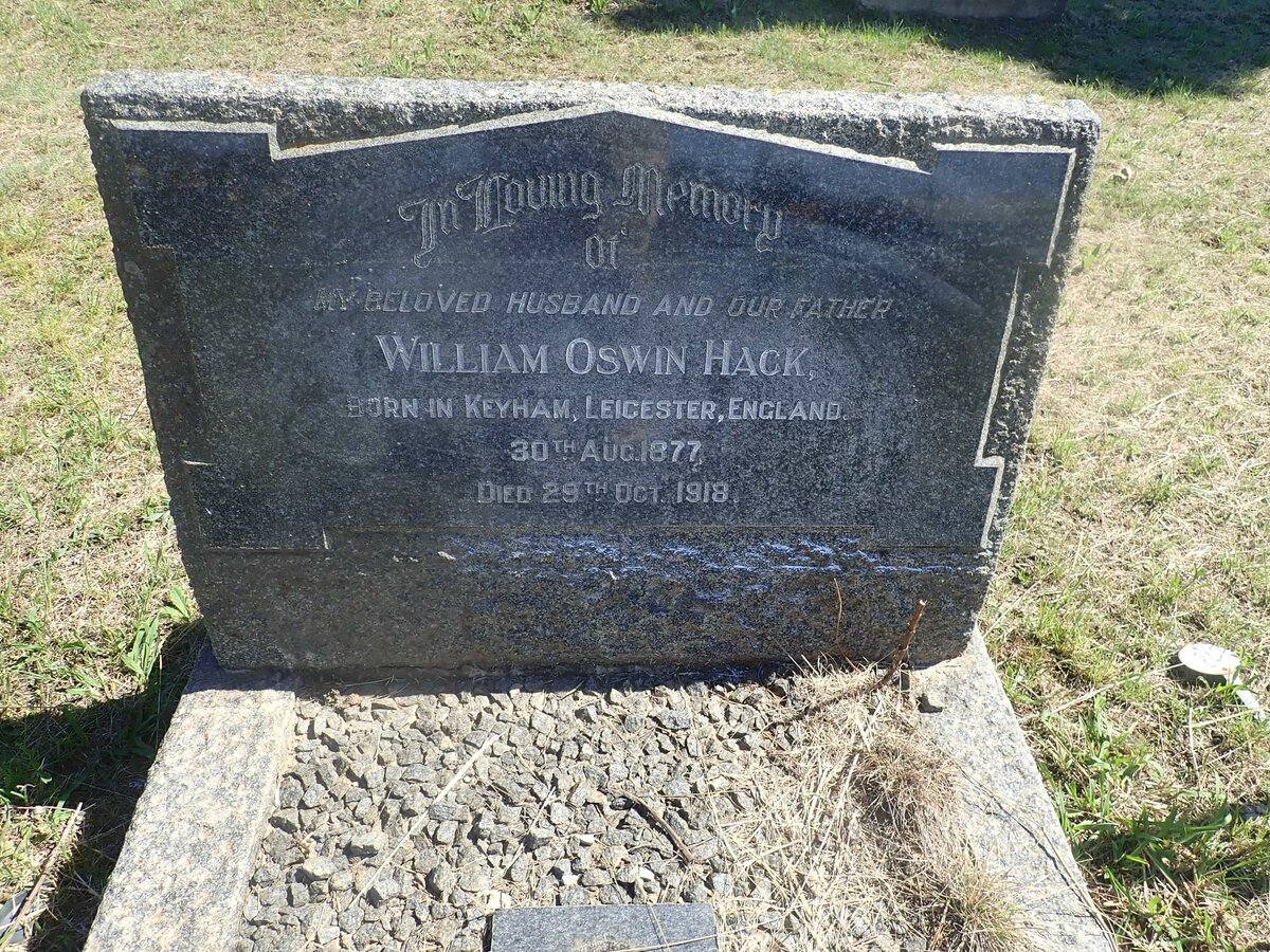 HACK William Oswin 1877-1918