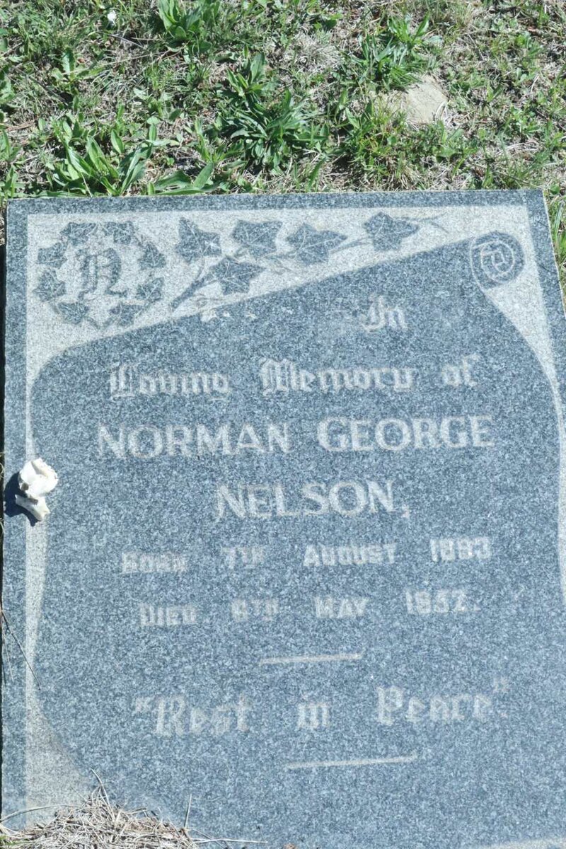 NELSON Norman George 1893-1952