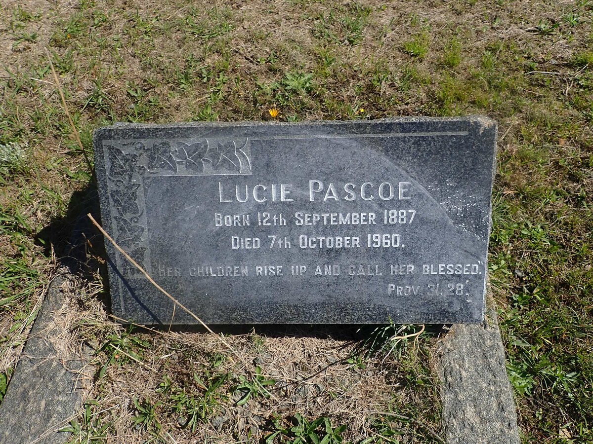 PASCOE Lucie 1887-1960