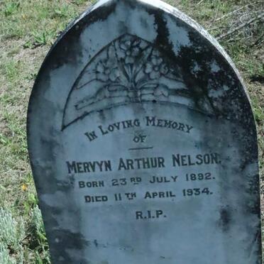 NELSON Mervyn Arthur 1892-1934