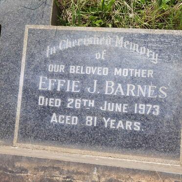 BARNES Effie J. -1973