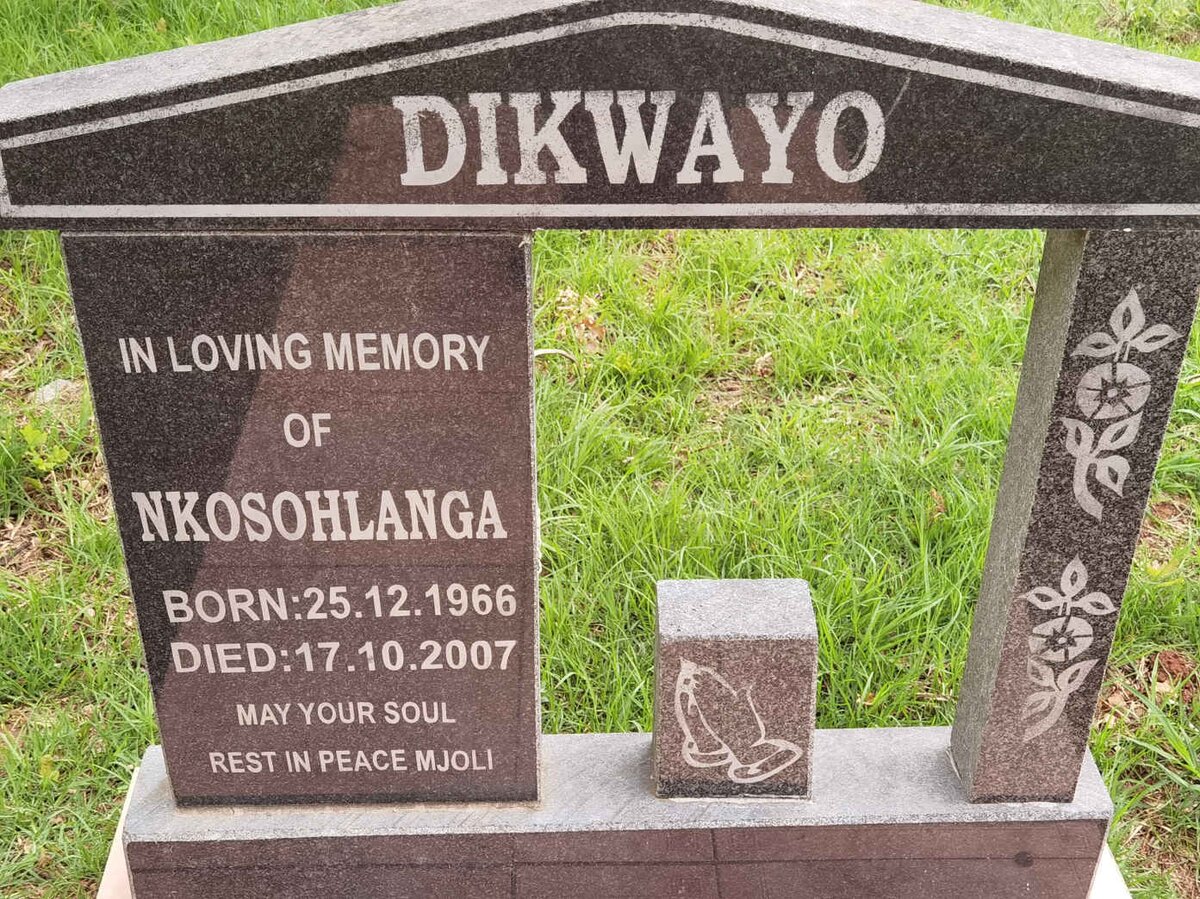 DIKWAYO Nkosohlanga 1966-2007
