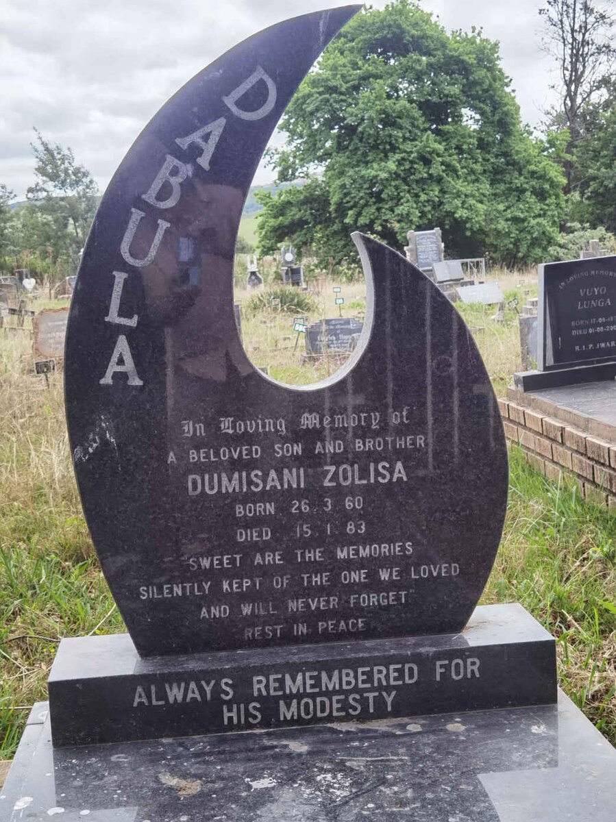 DABULA Dumisani Zolisa 1960-1983