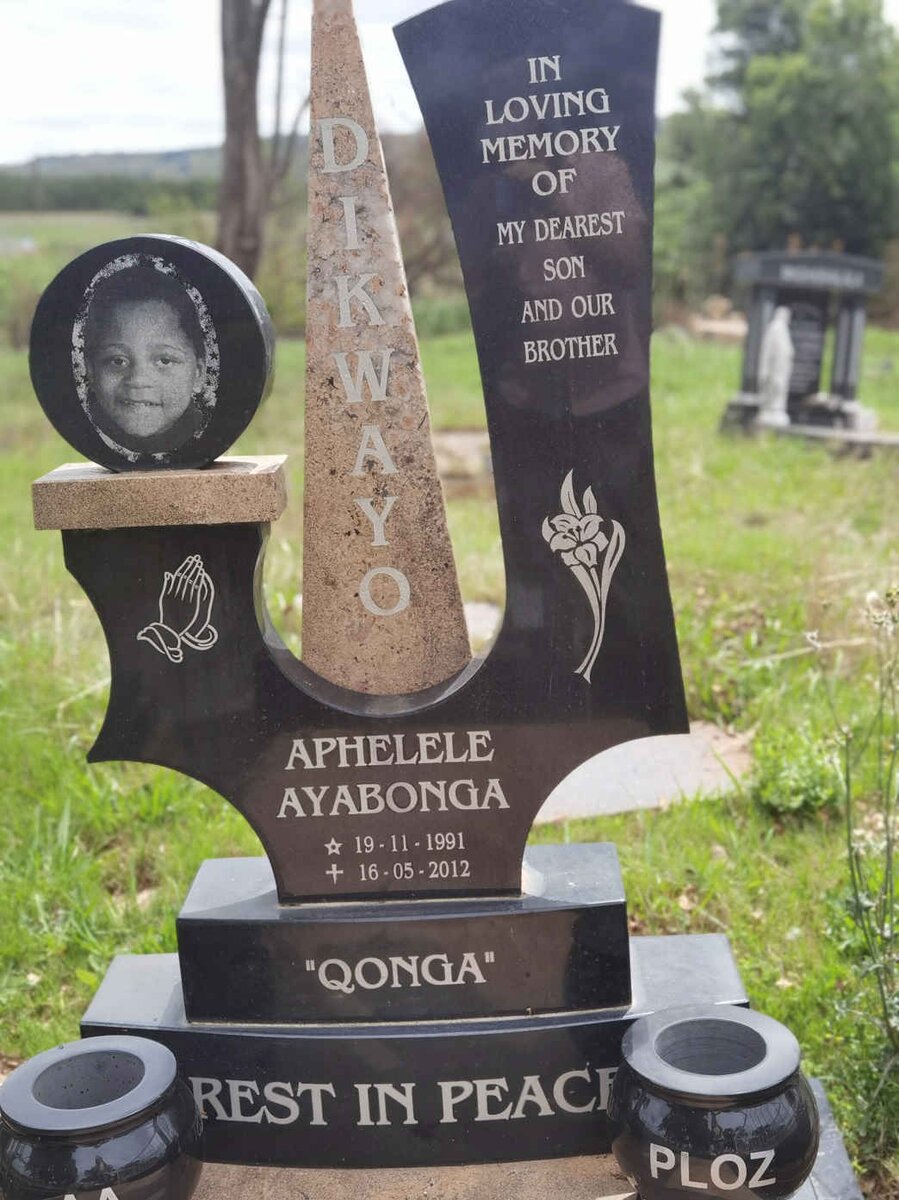 DIKWAYO Aphelele Ayabonga 1991-2012