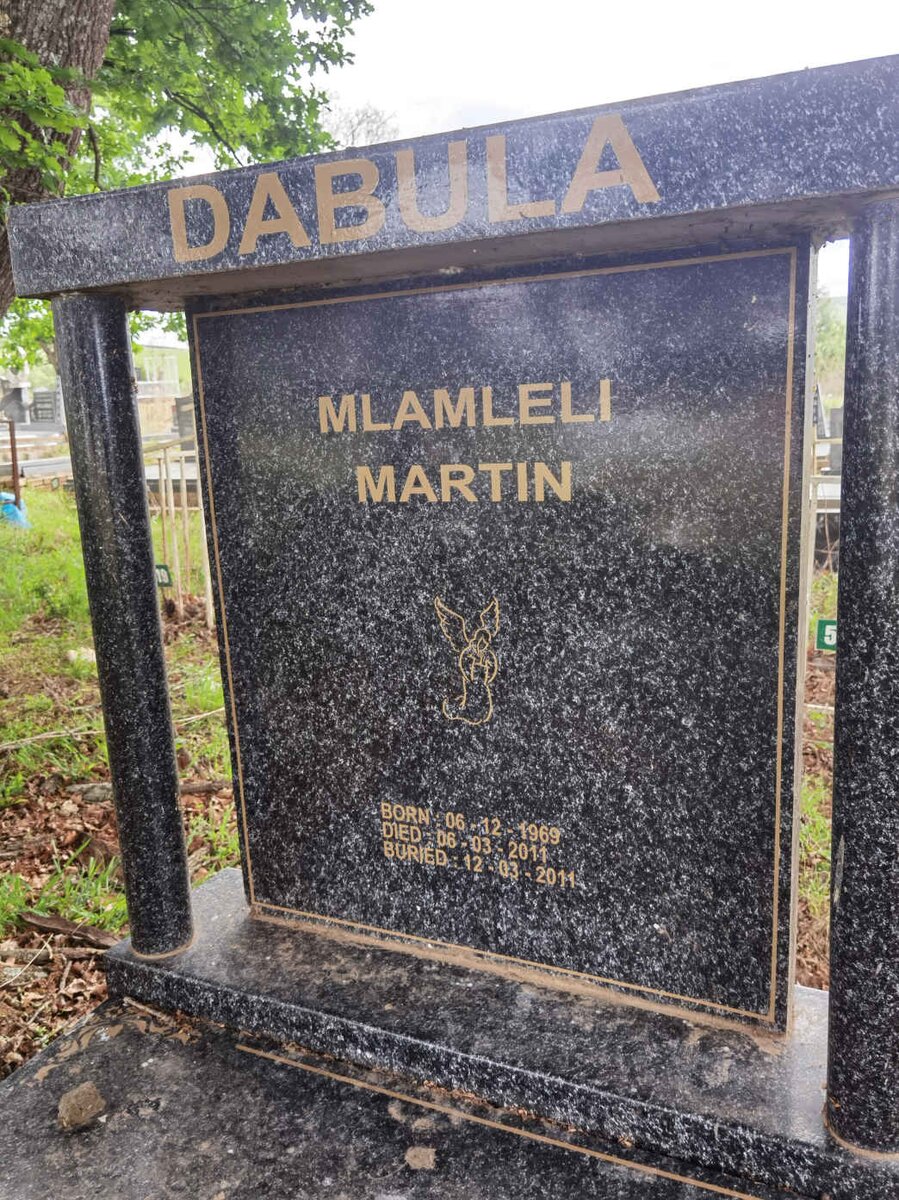 DABULA Mlamleli Martin 1969-2011