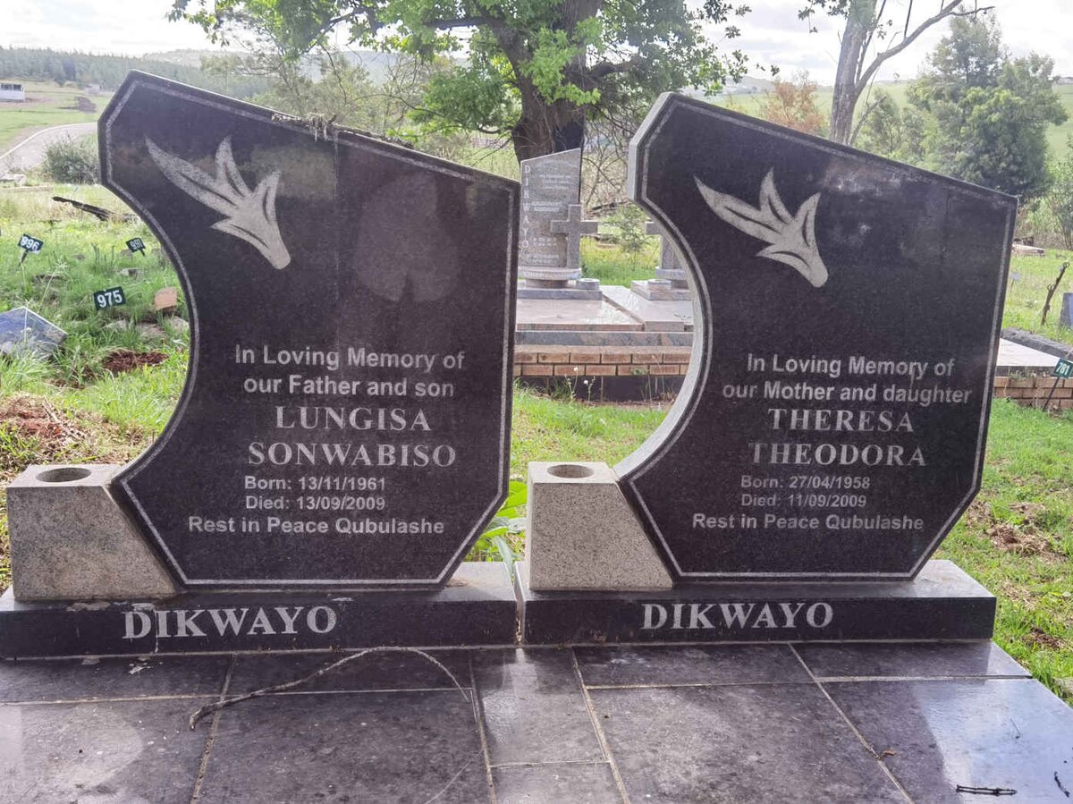 DIKWAYO Lungisa Sonwabiso 1961-2009 &amp; Theresa Theodora 1958-2009