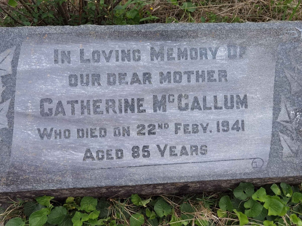 MCCALLUM Catherine -1941