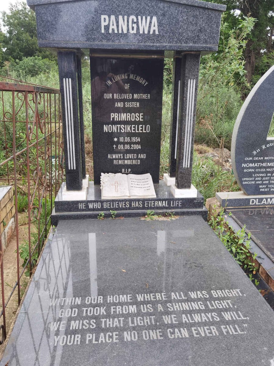 PANGWA Primrose Nontsikelelo 1954-2004