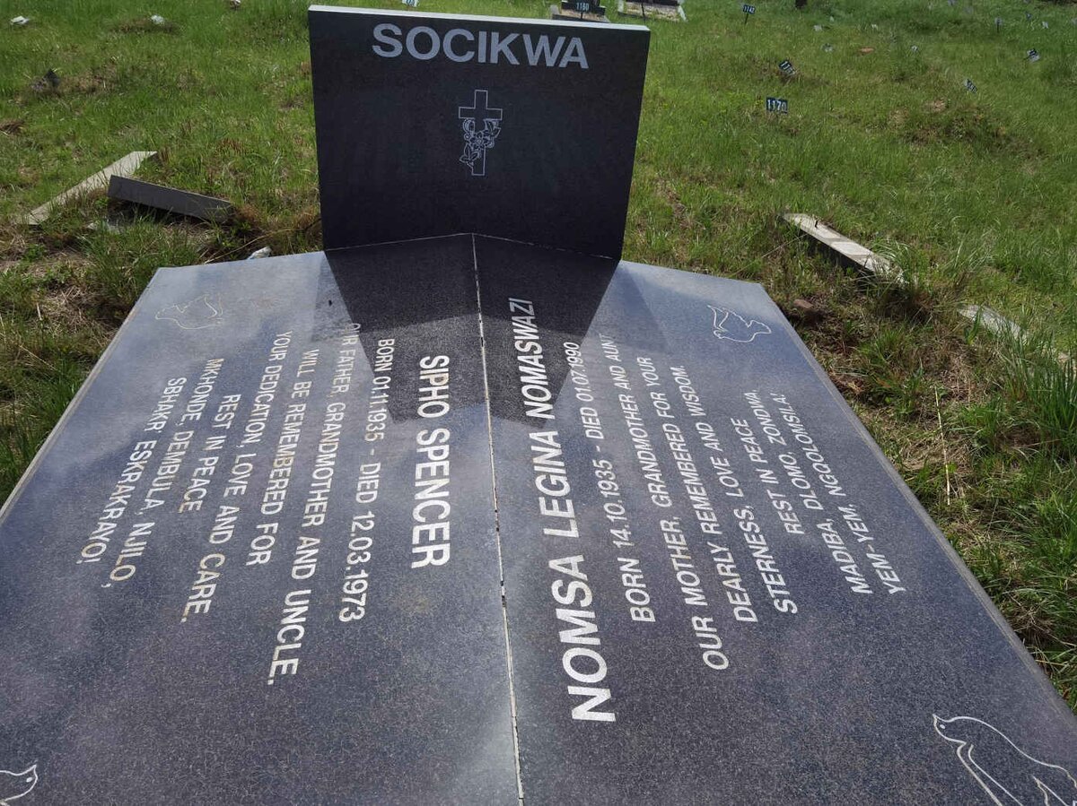 SOCIKWA Sipho Spencer 1935-1973 &amp; Nomsa Legina Nomaswazi 1935-1990