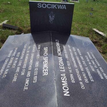 SOCIKWA Sipho Spencer 1935-1973 &amp; Nomsa Legina Nomaswazi 1935-1990