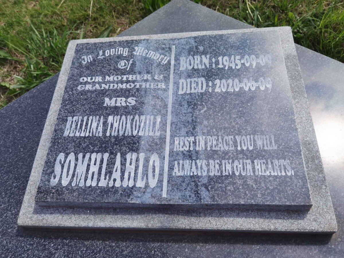 SOMHLAHLO Bellina Thokozile 1945-2020