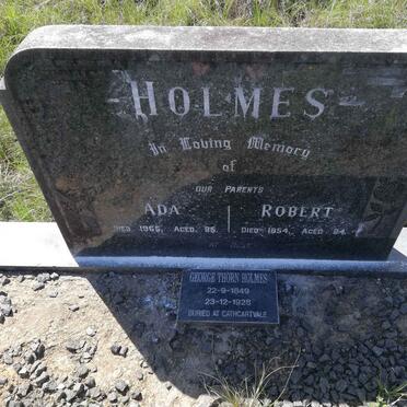 HOLMES Robert -1954 &amp; Ada -1965 :: HOLMES George Thorn 1849-1928