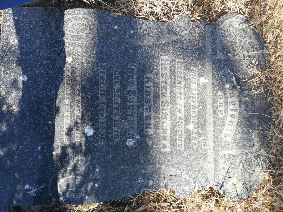 KIRSTEN Hester Susanna nee BOOYSEN 1878-1936