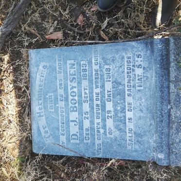 BOOYSEN D.J. 1883-1918