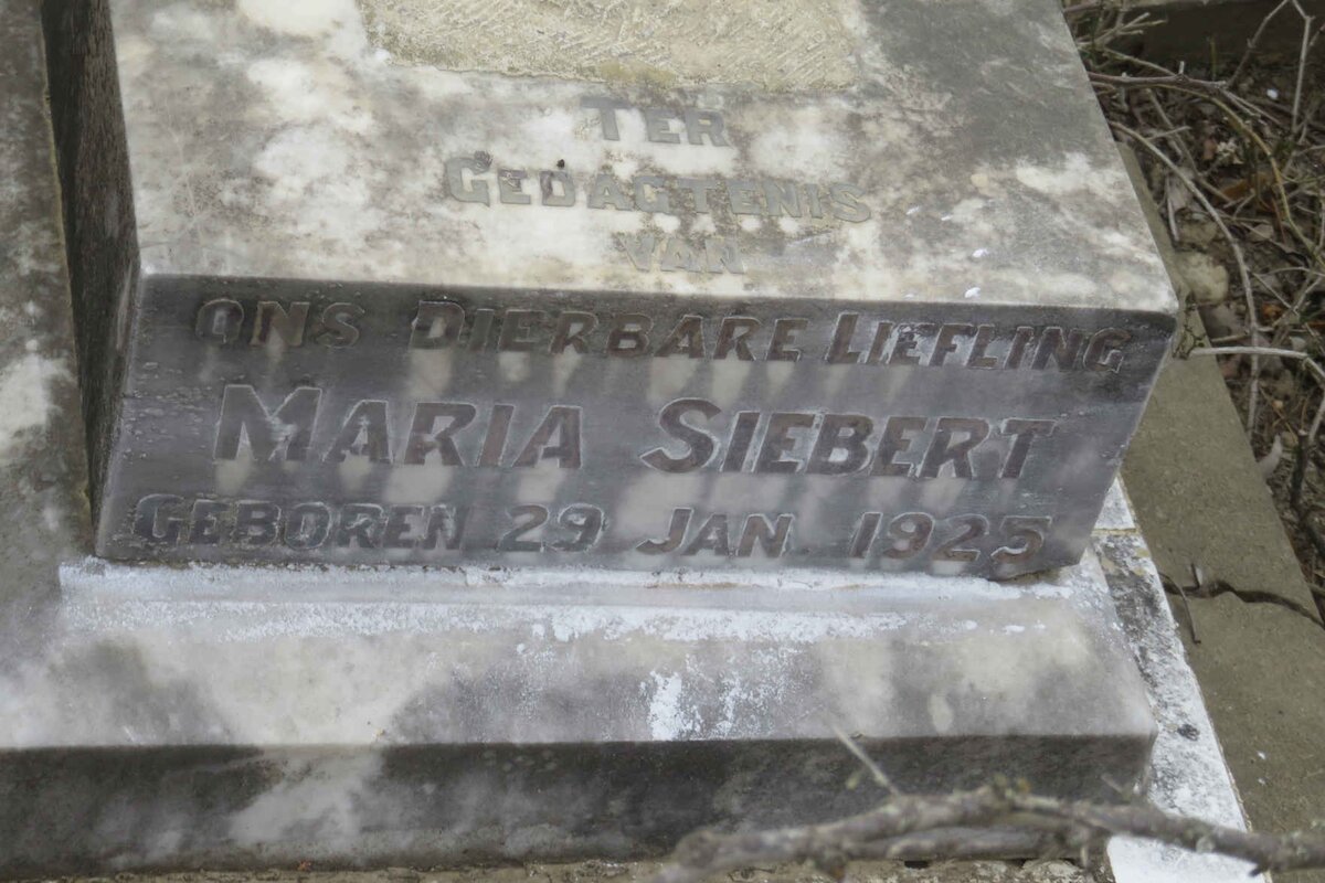 SIEBERT Maria 1925-