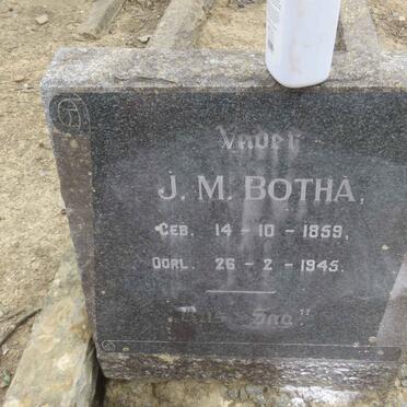 BOTHA J.M. 1859-1945