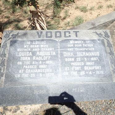 VOOGT Dirk Hermanus 1887-1975 &amp; Louisa Augusta RADLOFF 1891-1970
