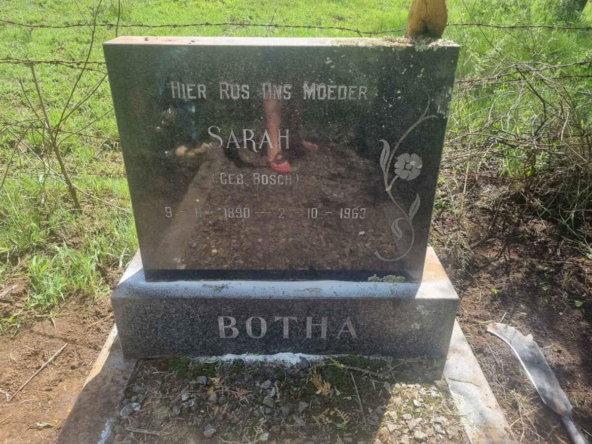 BOTHA Sarah nee BOSCH 1890-1963