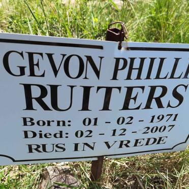 RUITERS Gevon Phillip 1971-2007