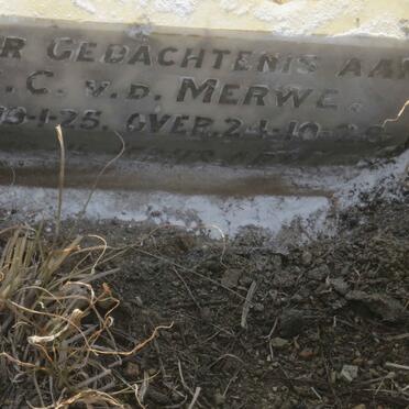 MERWE J.C., v.d.1925-1926