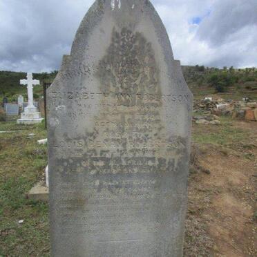 ROBERTSON Elizabeth Ann -1857 :: ROBERTSON Louis Henry -1869