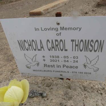 THOMSON Nichola Carol 1938-2021