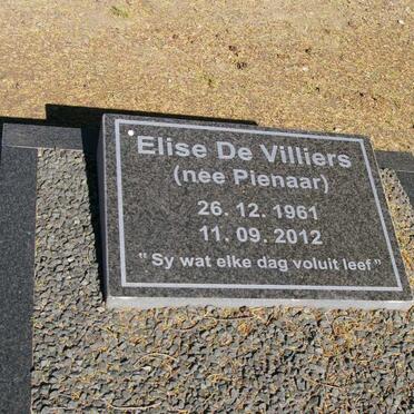 VILLIERS Elise, de nee PIENAAR 1961-2012