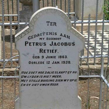 RETIEF Petrus Jacobus 1863-1938