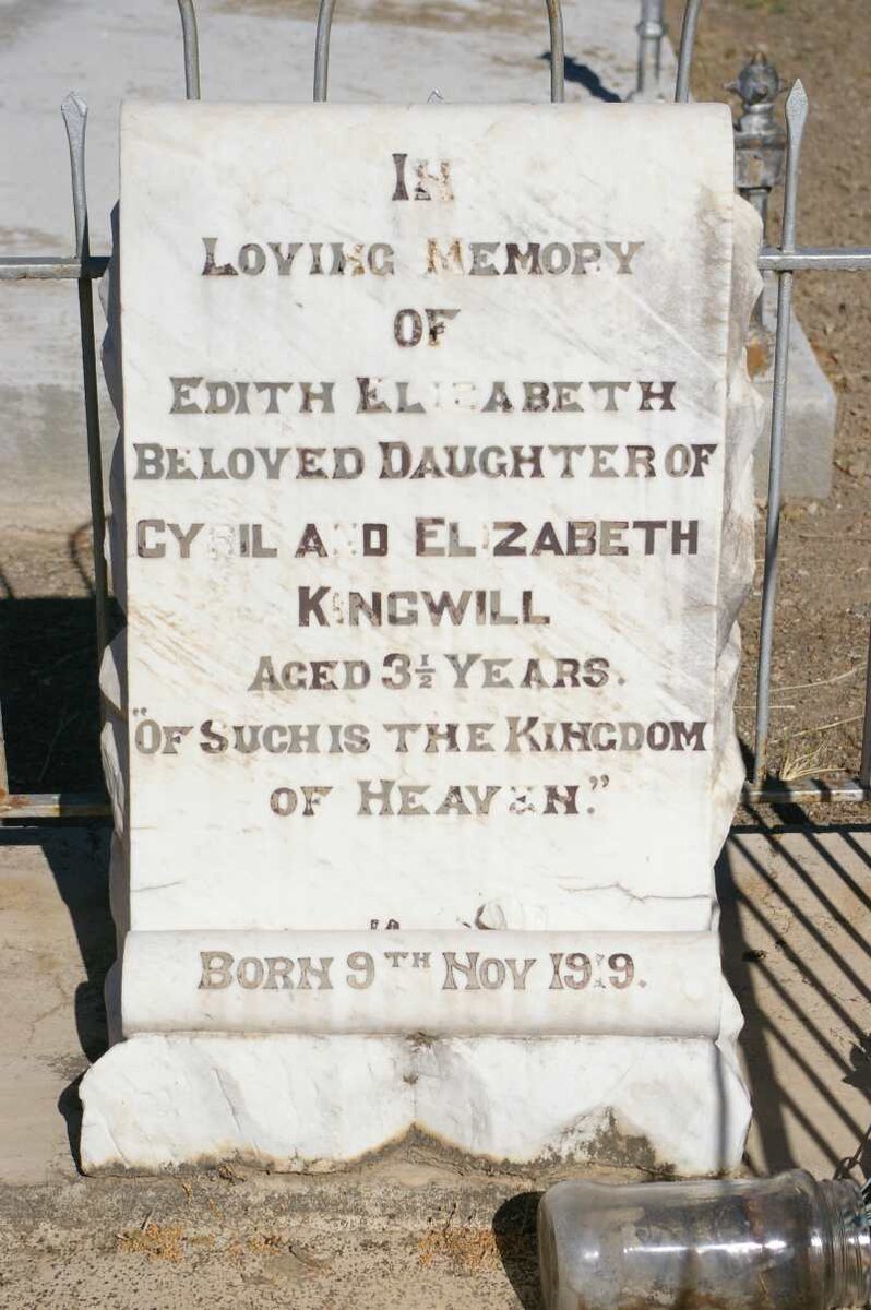 KINGWILL Edith Elizabeth 1919-