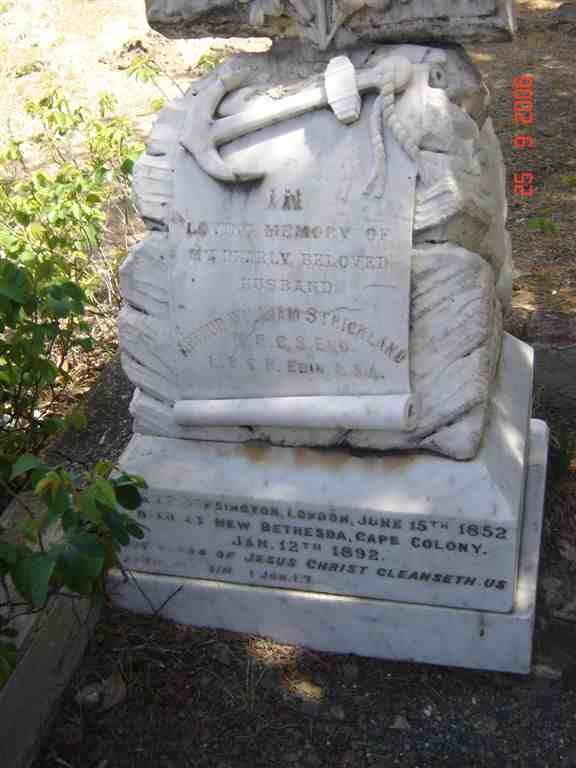 STRICKLAND Arthur William 1852-1892
